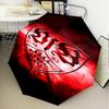 1PC Vfb Fc Crest Printed Umbrella Folding Umbrella, Automatic Umbrella 8-Frame for Travel, Camping Fan Gifts Christmas Gifts