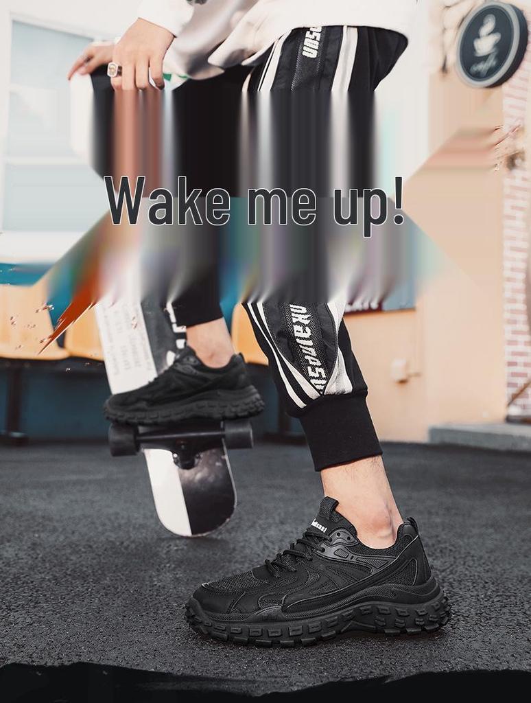 Men's Casual Versatile Non-slip Running Shoes - Breathable, Wear-resistant Spring/Summer Mesh Sports Sneakers.
