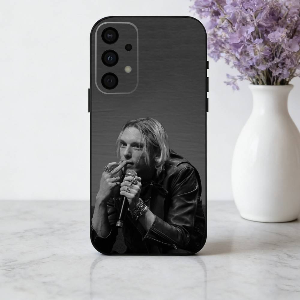 Look Jamie C-Campbell B-Bower Handyhülle Für Samsung Galaxy A73,A72,A71,A70,A53,A52,A51,Weiche Silikon Schwarze Hülle