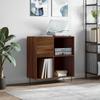 VidaXL Armoire à disques chêne marron 84,5x38x89 cm bois d'ingénierie 831779