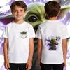 Kids Boys Yoda Graphic T Shirt Cotton Casual Soft Breathable Star Wars Child Clothing Summer Top Toddler Tee