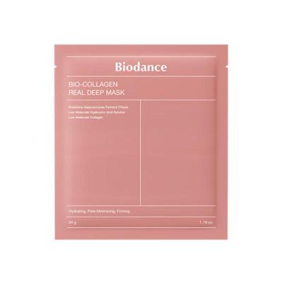 Bio Collagen Real Deep Mask 34g (4 Sheets) – Intensive Firming, Hydrating & Elasticity-Boosting Sheet Mask