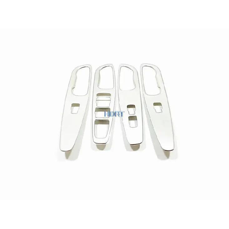 Car Styling Gear Air Vent Outlet Frame Window Control Panel ABS Chrome Silver Interior Sticker For Hyundai Santa Fe IX45  +