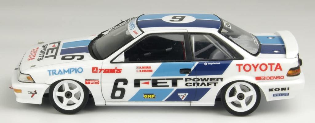 Racing Series Toyota Corolla Levin AE92 1989 JTC SUGO Plastic Model PN24039 Molded Color PLATZ/NuNu 1/24