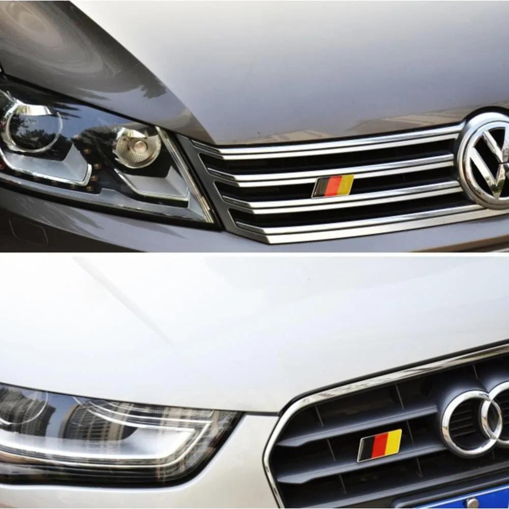 Universal Car Sticker German Flag Emblem Badge Emblem Deutsch Bumper Front Grille Auto Decal