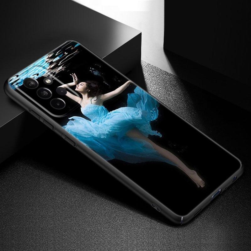 Ballet Dancer Phone Case For Samsung Galaxy A21 A30 A50 A52 S A13 A22 A32 A33 A53 A73 5G A11 A12 A31 A51 A70 A71 A72 Black Cover