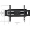 ONE FOR ALL WM4661 Support Mural Inclinable Et Orientable Pour Écran De 81 À 229 Cm (32 À 90") - Poids Max : 60kg