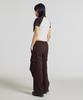 Nyuballanseu Nbntg2W322 / Women Essential Woven Cargo Wide Pants (Brown)