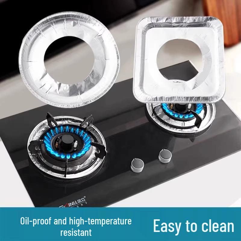 Gas Stove Anti-Oil Protective Sticker - Aluminum Foil Cover Pad