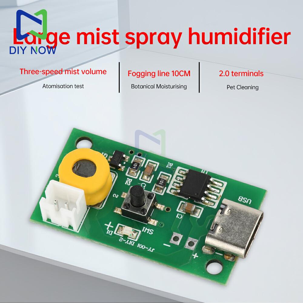 10/5/1PCS Humidifier Type-C DIY Kits Mist Maker and Driver Circuit Board Electronic Fogger Atomization Film Atomizer Sheet
