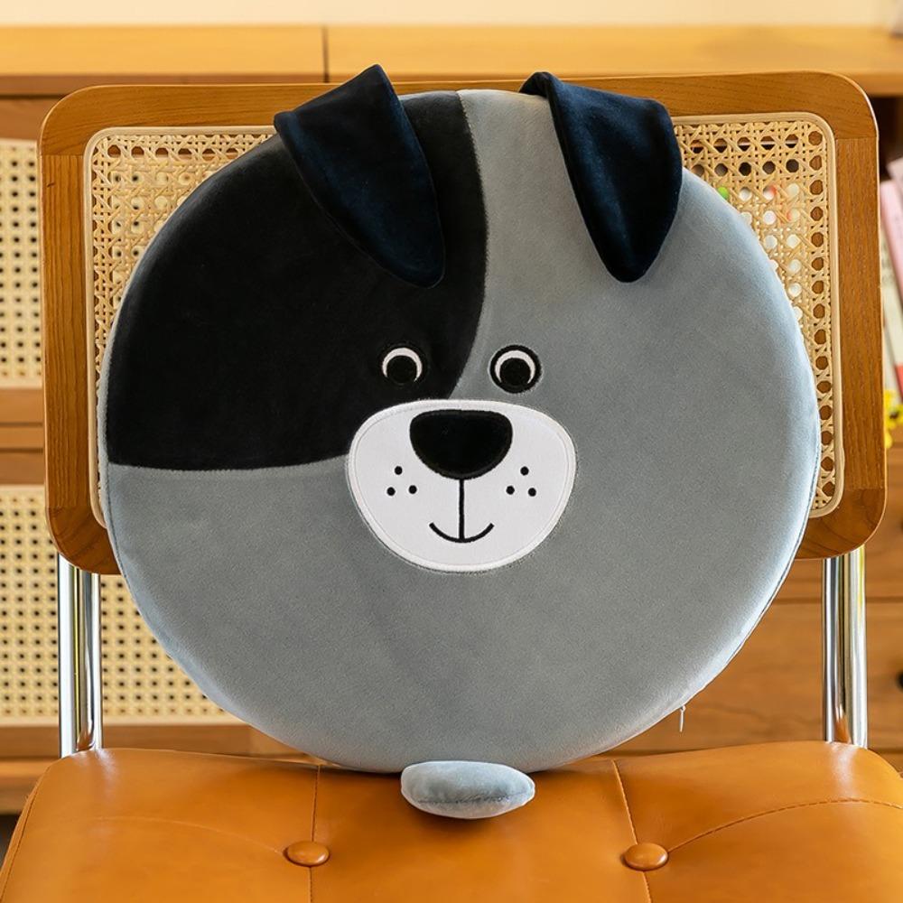 Thick Chair Cushion Cartoon Animal Dog Cat Seat Pads Sofa Pillow For Office Student Dormitory Car