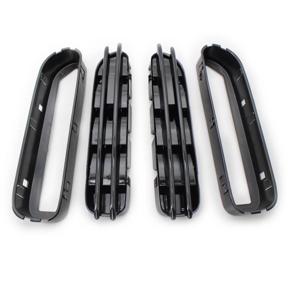 2Pcs Side Fender Air Flow Vent Grill Gloss Black Side Fender Vent Grill Modified Parts for BMW 5 Series M5 E39 E60 E61 1991-2010
