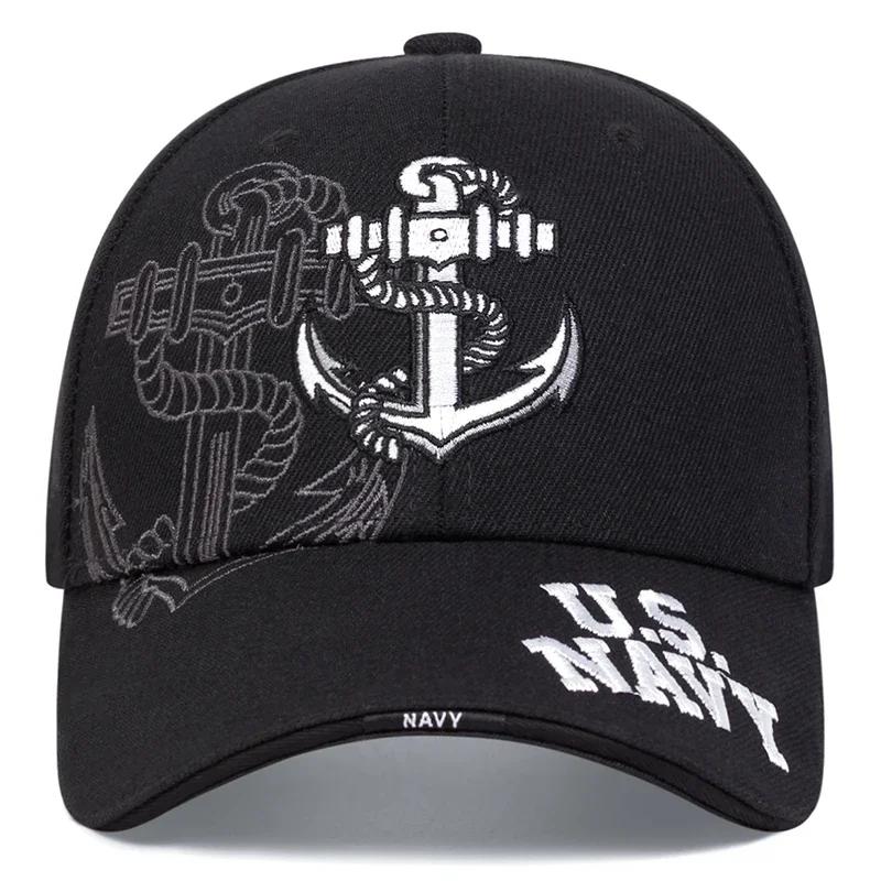 Unisex Anchor Embroidery Baseball Caps Outdoor Adjustable Spring and Autumn Casual Sunscreen Hat