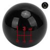 M12x1.25 Gear Shift Knob Head 5Speed WearResistant with 3 Adapter Universal Automobile Accessory(Black )
