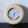 14.5 X3cm Round Digital Sauna Wood Thermometer Hygrometer for Sauna Room Hotel