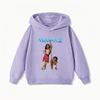 Moana 2 da Disney Outono/Inverno Novo Moletom com Capuz Infantil Meninos e Meninas Tops Confortável e Quente Moletom com Capuz Infantil