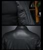 Men's 2025 Winter Motorcycle Leather Down Jacket