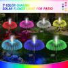 Solar LED Jellyfish Lights Outdoor Garden Decor Lawn Light 7 Color Change Waterproof Patio Yard Pathway Decor Solar Flowers Lamp