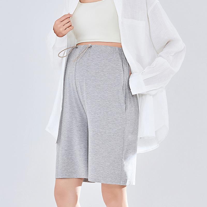 Maternity pants shorts outer pants summer thin Pupu clothing belly support pants shorts new five-point pants maternity shorts