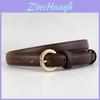 Leather Womens Belt With Alloy Pin Buckle For Casual Dress And Business Attire
