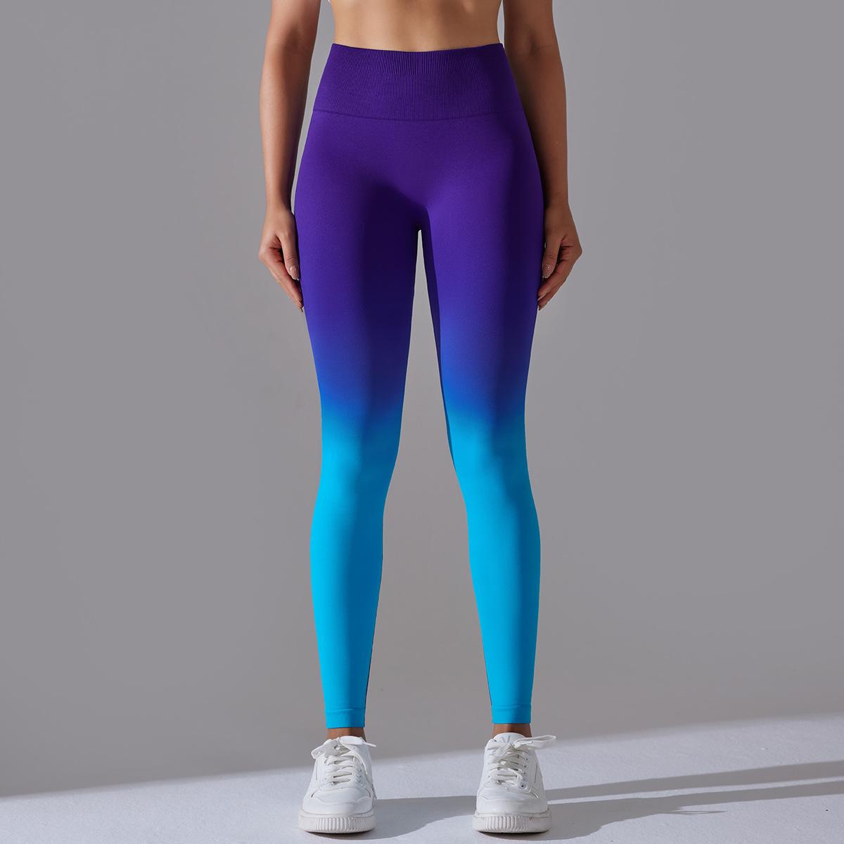 

Жіночі спортивні штани для йоги Candy Gradient Tight Height Waist Lift Hip Pants Fitness Pants for Fitness L