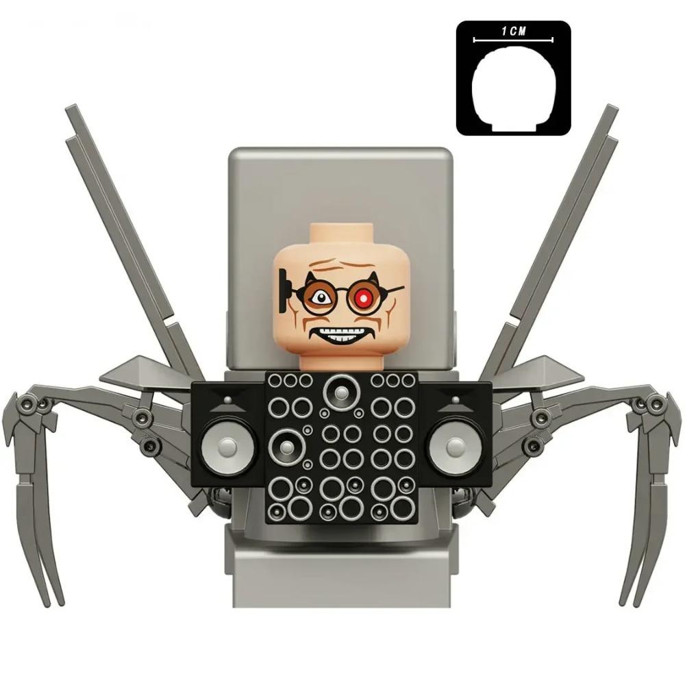 Mini Skibidi Toilet Man Figure Anime Block Toys TvMan Plus Titan Cameraman Speakerman Bricks Model Toy Kid Birthday Gifts