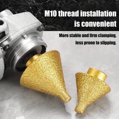 M10 Diamond Chamfer Router Bits Dia 38mm Milling Tile Cutter Marble Concrete Hole Saw Masonry Drilling Crowns Construction Tools