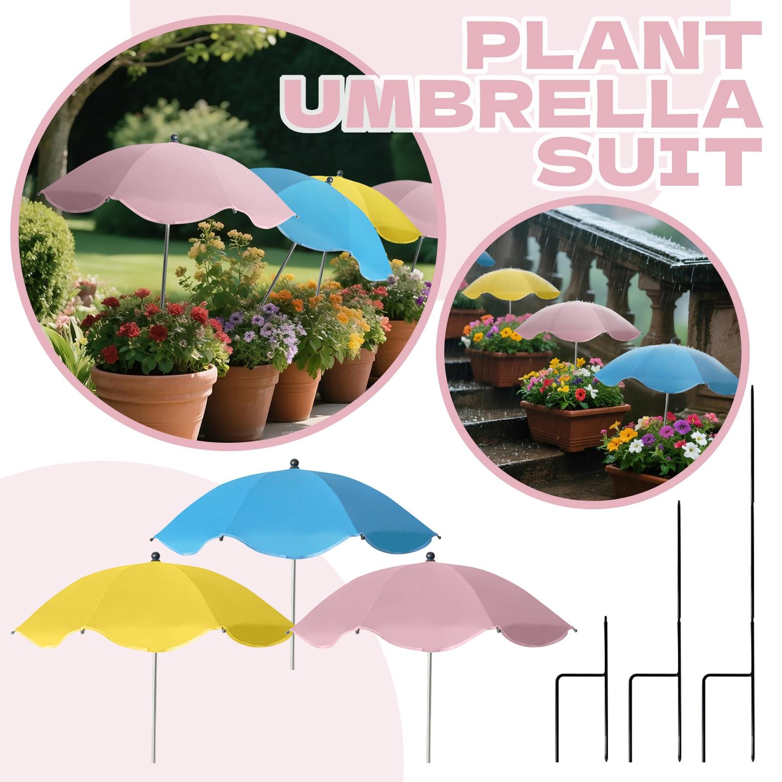 

3pcs Plant Umbrellas For Outdoor Plants One Size