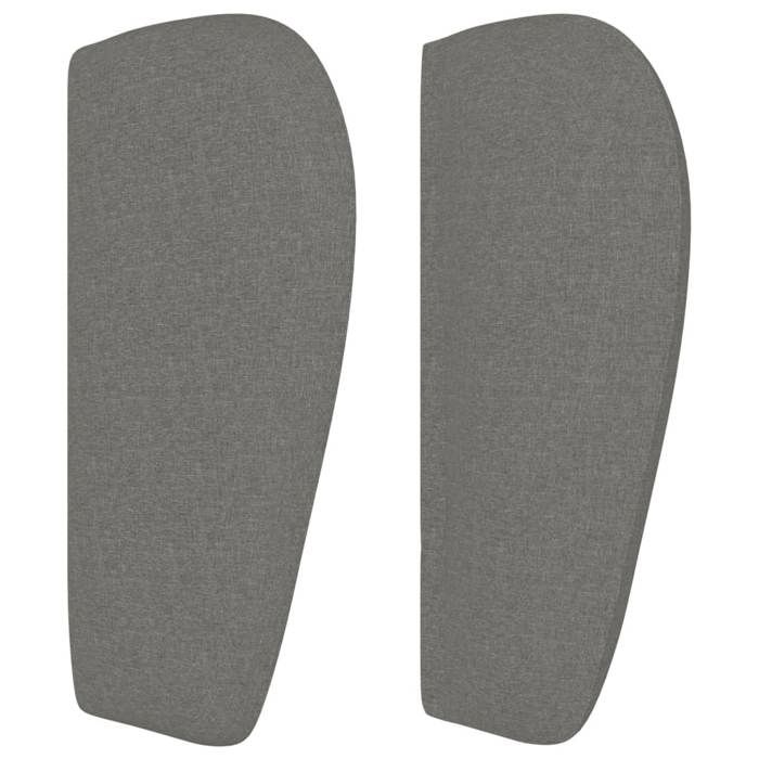 Maison Exclusive - Tête de lit avec oreilles Gris foncé 103x23x78/88 cm Tissu