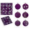 Palline di Natale 616 Set Regalo - Decorazioni da Appendere Verniciate Galvanizzate