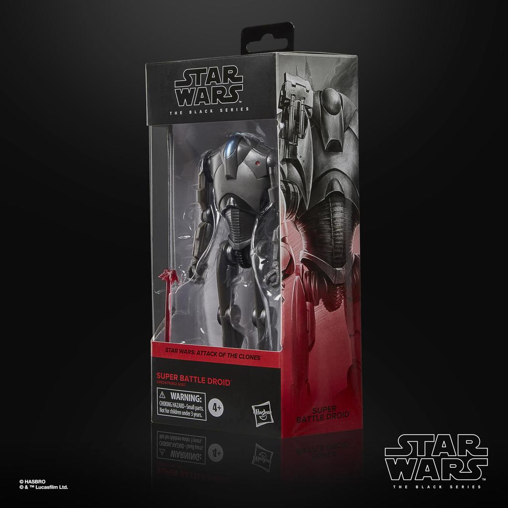 Hasbro Star Wars Black Series Super Battle Droid, Star Wars Episode II: Attack of the Clones, 15cm Collectible Action Figure G0024, Authentic