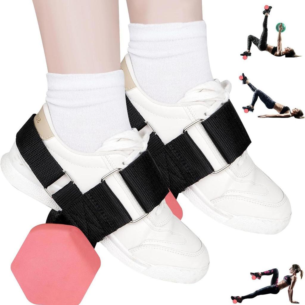 Adjustable Ankle Straps for Strength Training & Yoga - Leg Slimming Support
