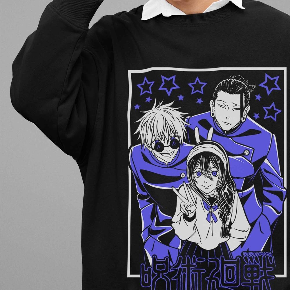 Jujutsu Kaisen Sweatshirt Gojo Satoru Sweater JJK Anime Pullover Geto Amanai