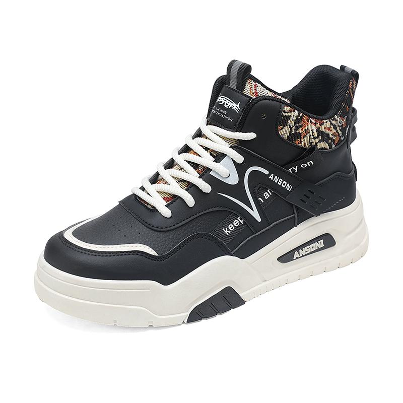 Herrenschuhe Neue Frühling Herbst Koreanische High-Top Freizeitschuhe Weichsohle Outdoor Wanderschuhe Mode Jugend Joker Sports Board Schuh