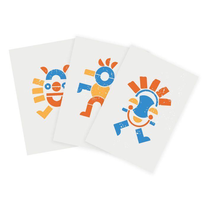 Tampons - Sodertex - L740200 - 20 pièces - Bois et caoutchouc - Pour enfants à partir de 3 ans