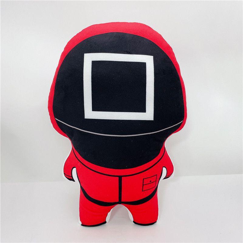 

Игра Красный Кальмар Охранник Рабочий Персонал Плюшевые Игрушки Фронтмен 001 456 218 Кукла Мягкая Square,13cm/5.1in