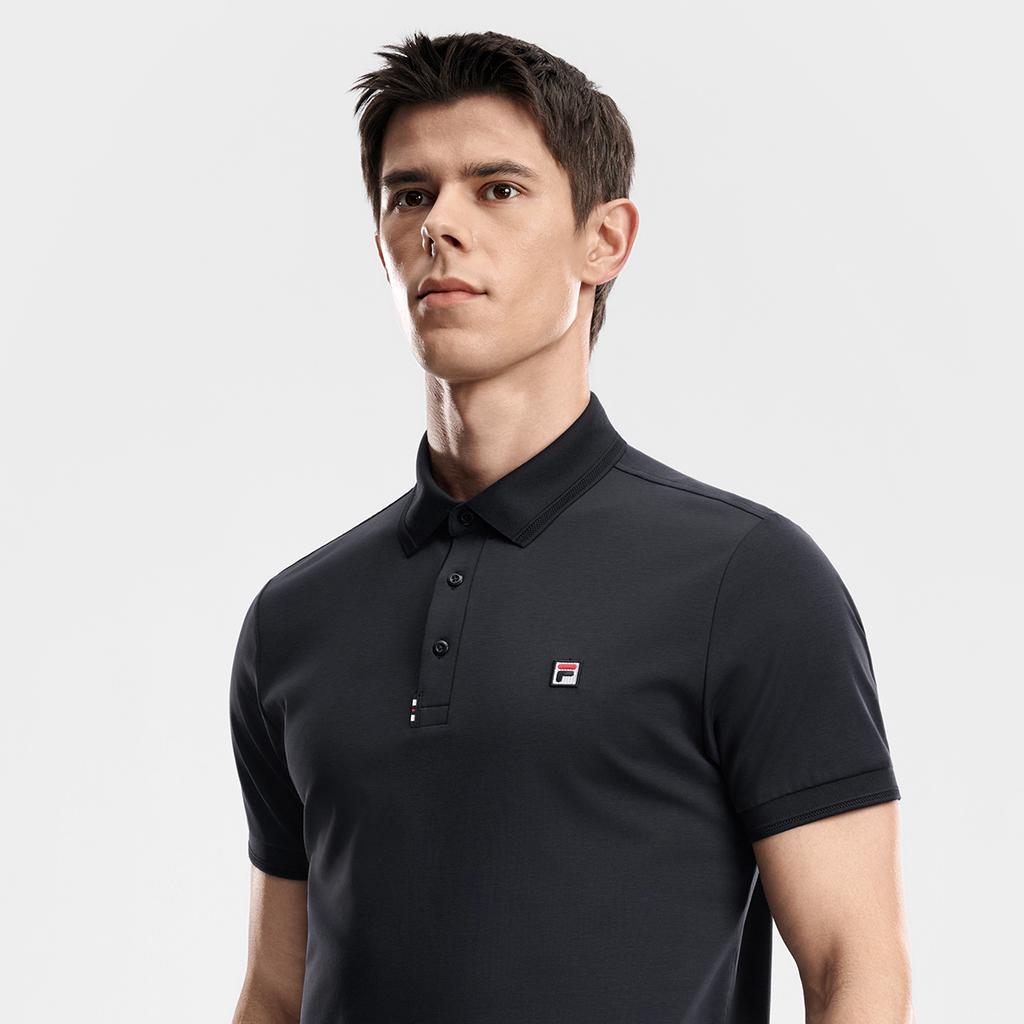 Fila Tennis Fashion Classic Simple Versatile Comfortable Moisture-Wicking Quick-Dry Sports Tennis Short Sleeve Polo Shirt Men Tops A11M623133FNV