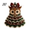 Handmade Birthday Gift Ideas Animal Xmas Tree Crochet Kit, Christmas DIY Cute Ornaments Highland Cow Forest Craft Kit for Beginners, Holiday