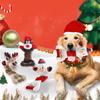 Christmas Dogs Toy Bites-Resist Stuffed Toy Funny Interactive Elasticity Dogs Chew Toy for Outdoor Dogs Tooth Molar Tool