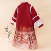 Girls' Thickened Chinese Hanfu Winter Set (Ming Dynasty Style)