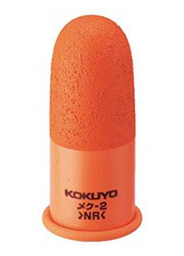 Kokuyo Paper Turnover Finger Sleeve Mek-2B Medium Orange 18mm 12 Pieces