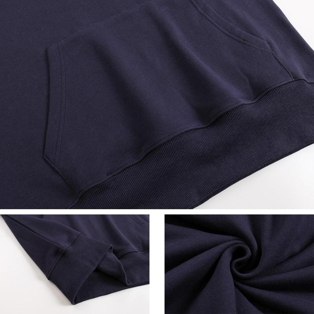 311 AMI 2025 Autumn and Winter New Letter Embroidery High-quality Cotton Hooded Sweatshirt Sweatshirt Men Pullover