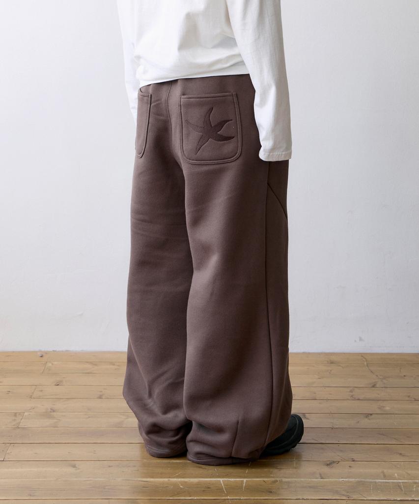 THE COLDEST MOMENT Tcm Starfish Sweat Pants (Brown)