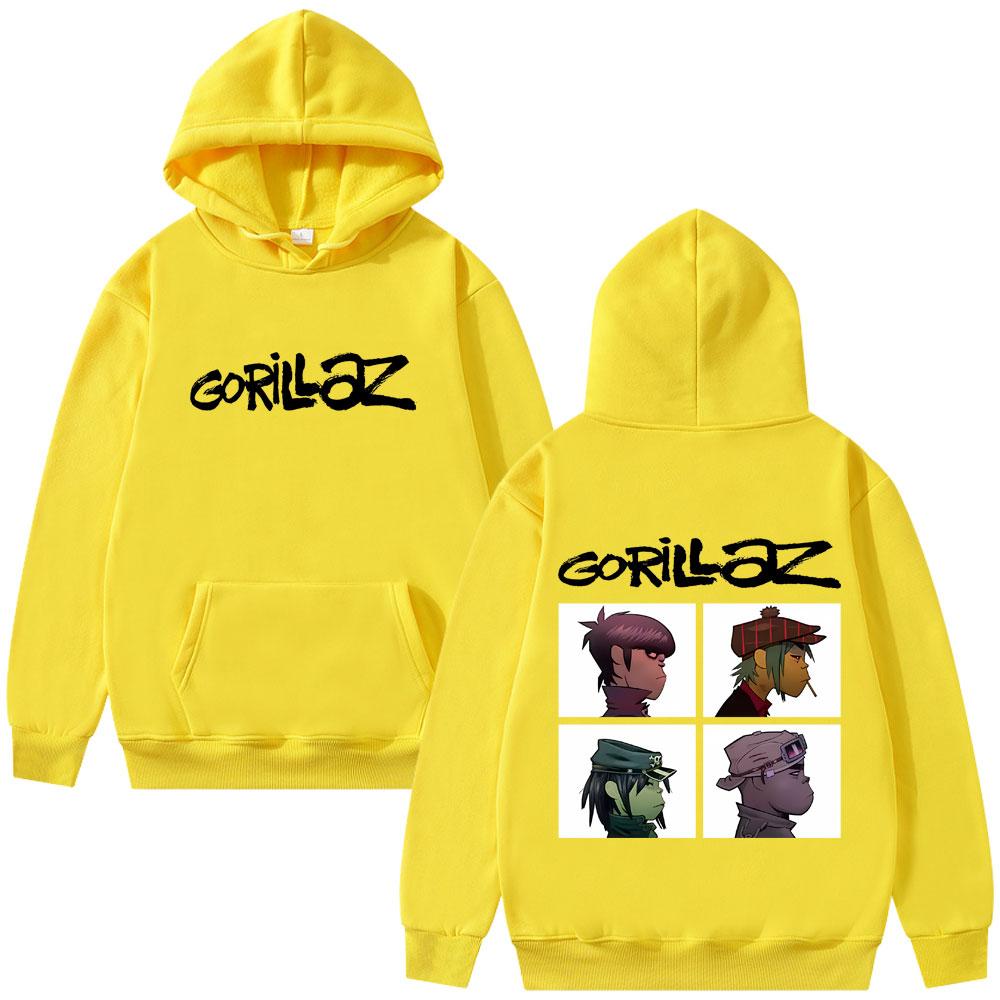 Hanorac grafic album Rock Band Gorillaz Demon Days Bărbați Femei Hip Hop Alternativ Vintage Oversized Pulover Hanorace