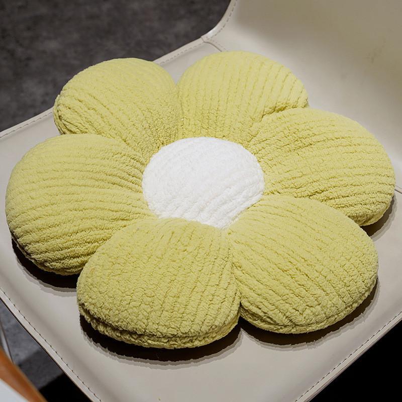 Flower Seat Cushion For Bedroom Home Office Plush Short Pile Pp Cotton Decor