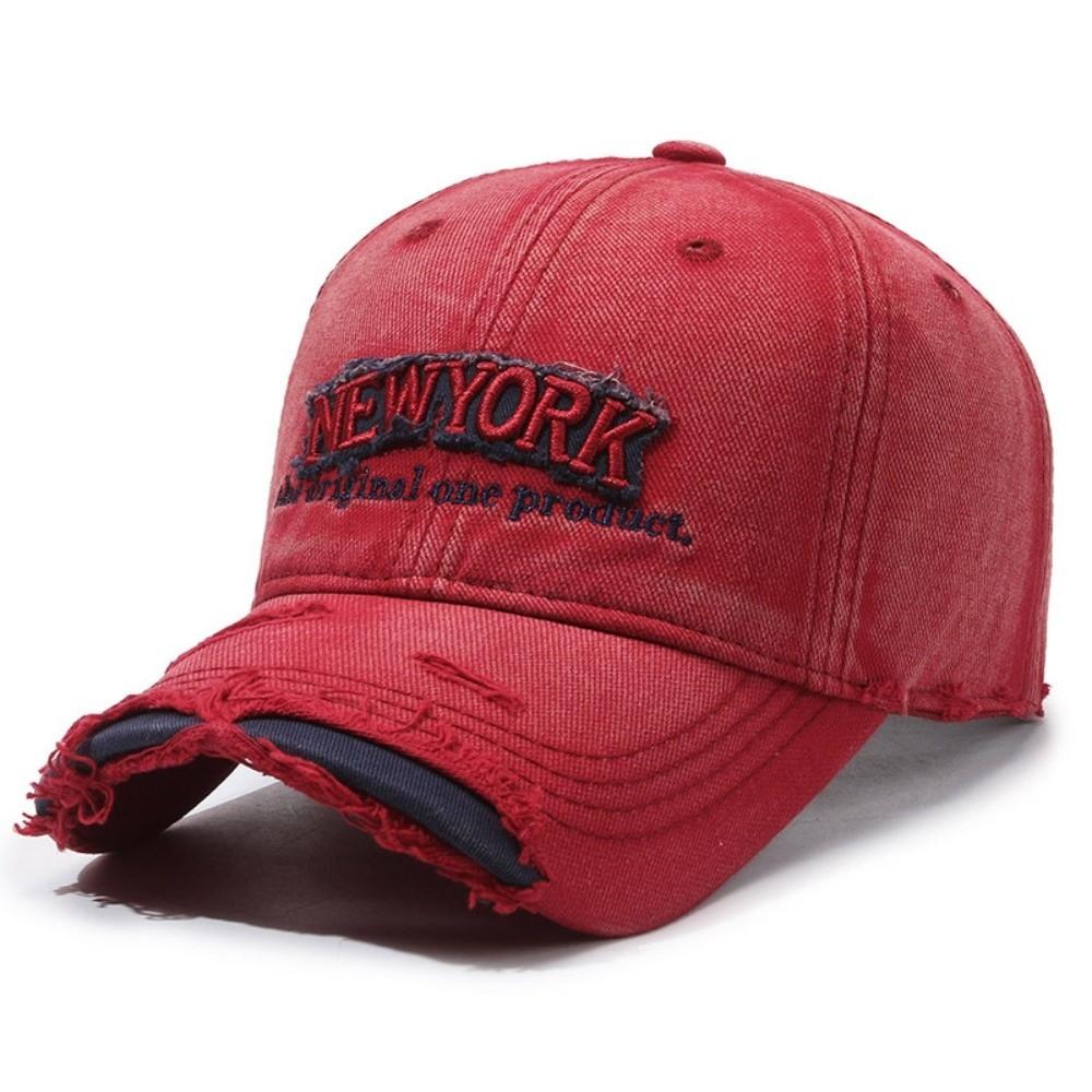 Adjustable Embroidery Baseball Cap Washed Cotton Sunscreen Hats For Man Women Fashion