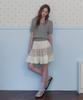 Teuwi Terril Cable V-Sleeve Short Sleeve Knit