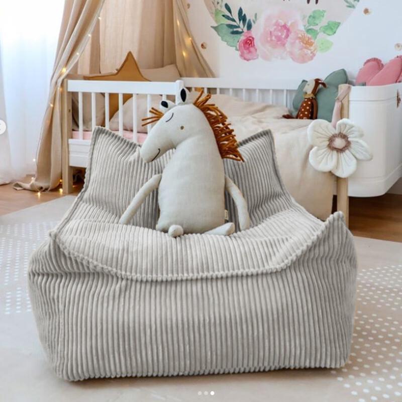 Milin Kids Corduroy Bean Bag Sofa