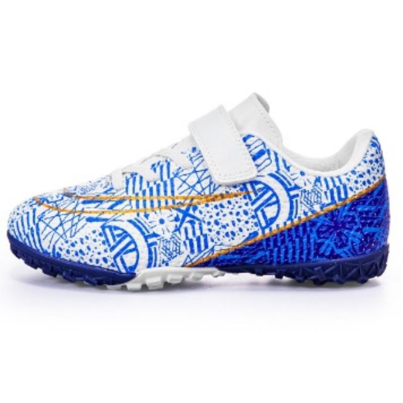 Children's Football Shoes Low-top Velcro New Breathable Student Professional Training Sneakers Indoor Foreign Minister Broken Nails