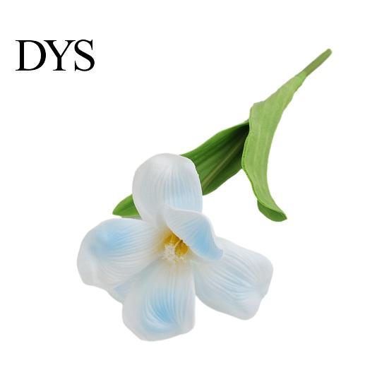 Maintenance-Free Artificial Flowers Opening Tulip with Stem, Realistic Fake Flower, Faux Bendable Stem Floral Arrangement Bloom for Wedding Party Home